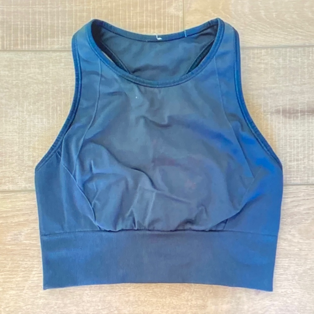 lululemon athletica Navy Blue Crop Top